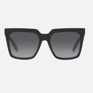 Celine TILDA 3 Dots  Polarized Black Gradient Square Sunglasses, Pre-Owned
